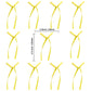 Gyufise 30Pcs Bowknot Cake Toppers, Yellow Cake Decorations for Birthdays, Weddings, Baby Showers, Size: 2.9x5.7 inches