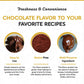Fanale Chocolate Bubble Tea Flavoring Powder, 2.2 lbs, Perfect for Baking, Smoothies, Desserts, and Drinks