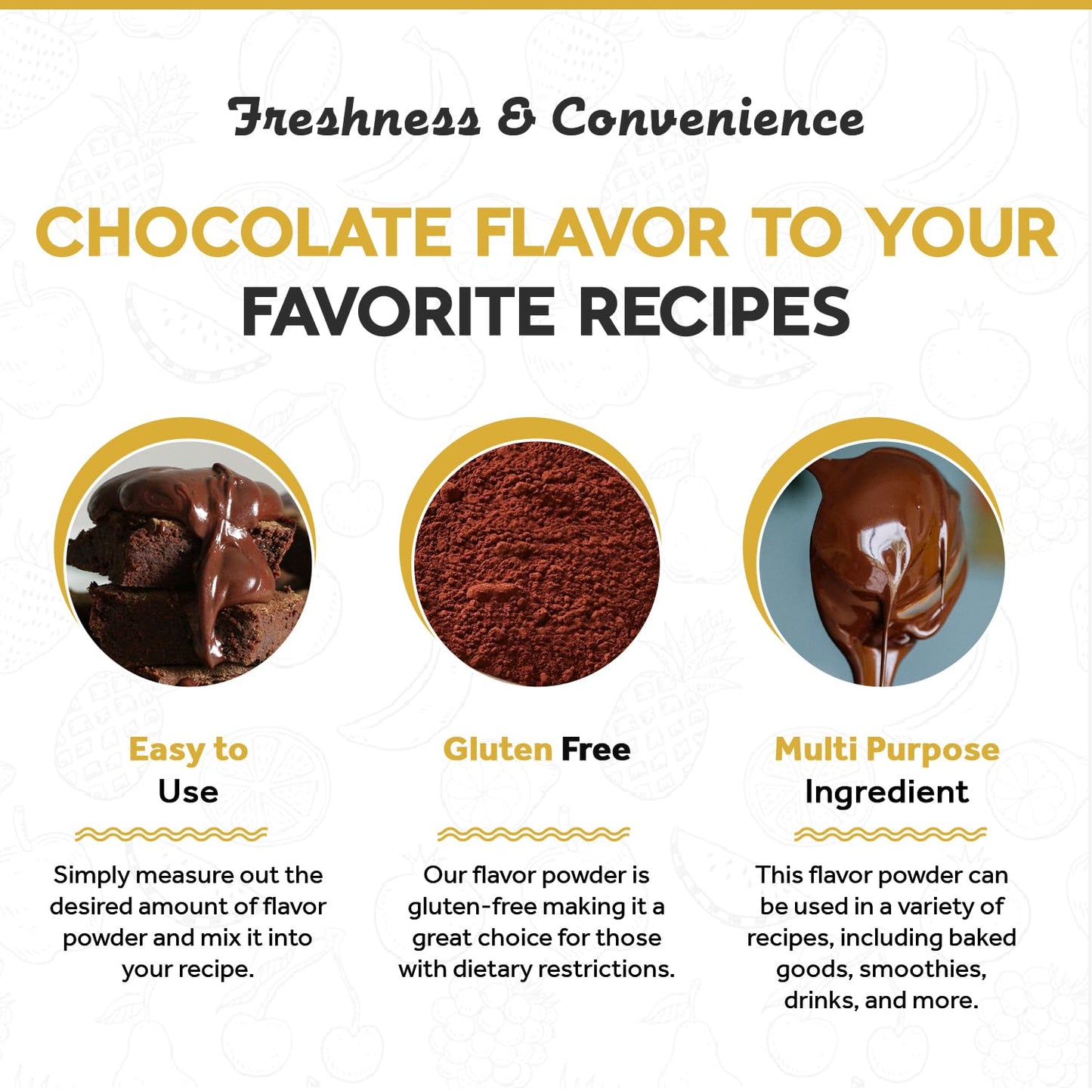 Fanale Chocolate Bubble Tea Flavoring Powder, 2.2 lbs, Perfect for Baking, Smoothies, Desserts, and Drinks
