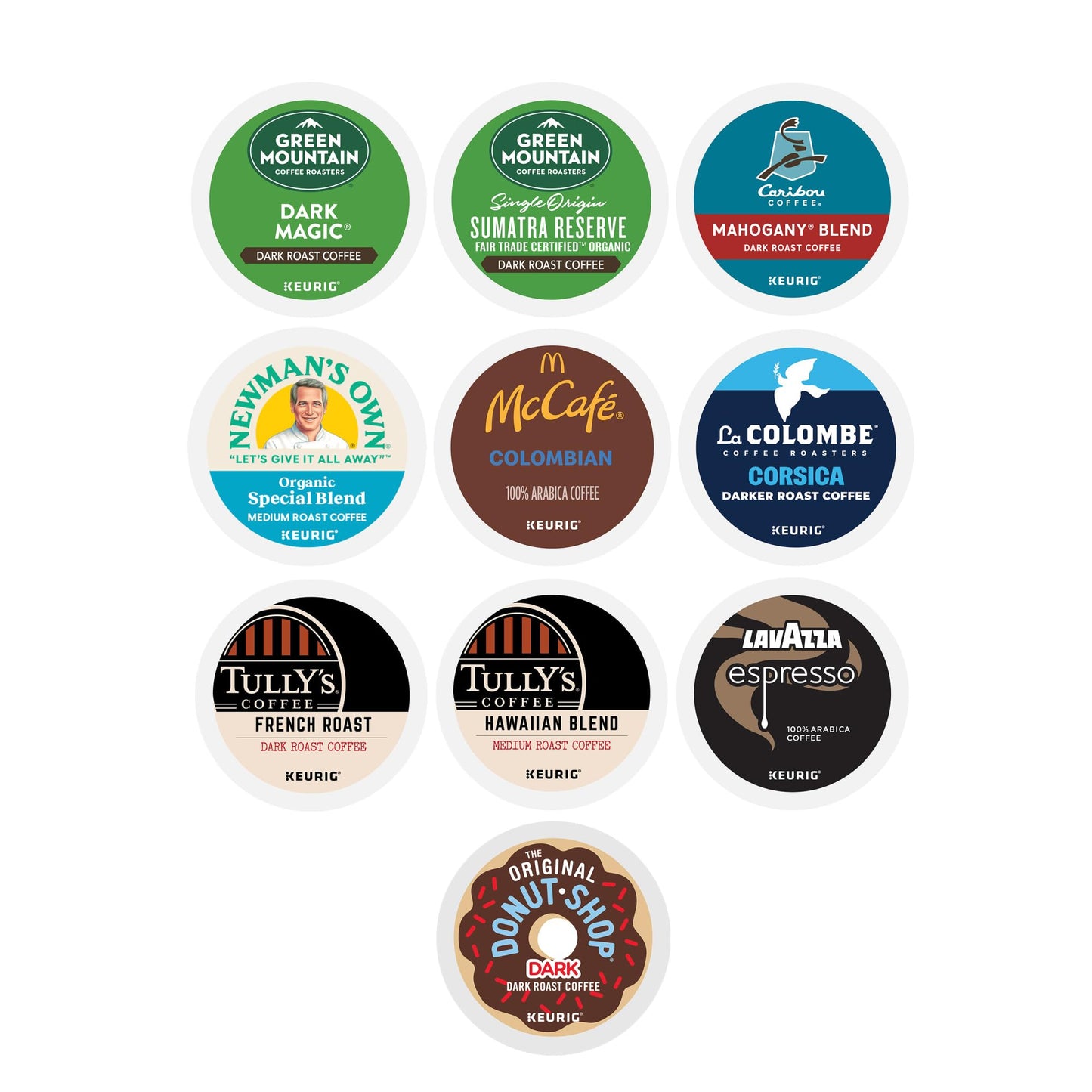 Keurig Bold Roast Coffee Collection Variety Pack, Keurig Single Serve K-Cup Pods, 40Ct