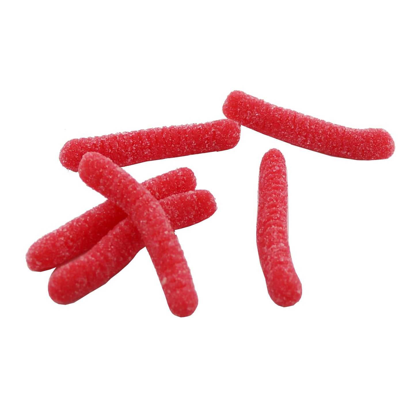 Firstchoicecandy Sweet & Sour Gummy Worms, Multi Flavors And Solid Colors (2 Pound, Sour Red Strawberry)