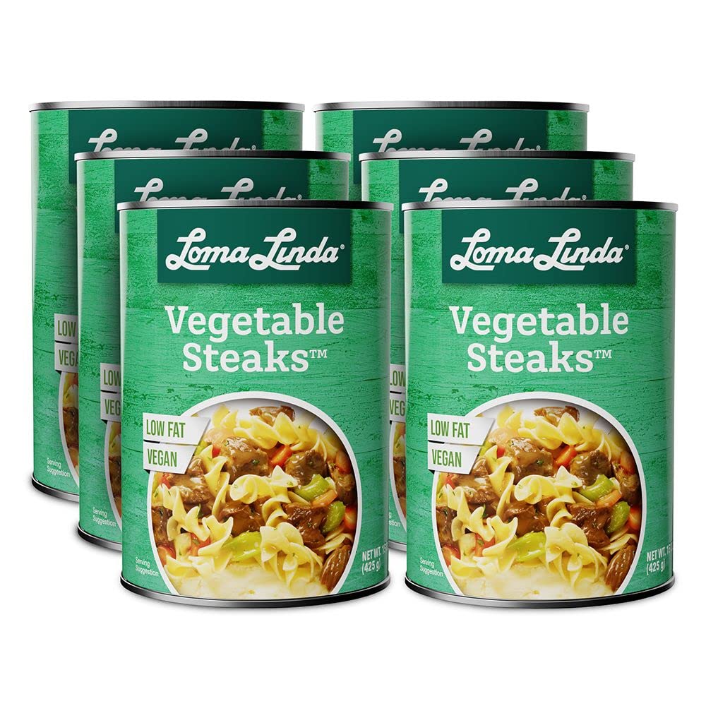 Loma Linda - Plant-Based Meats (Vegetable Steaks (15 oz.), 6 Pack)