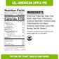 Plantstrong All American Apple Pie Granola Snack Mix - Whole-Grain, Whole-Fruit Sweetened, Plant-Based, Oil Free - Pack Of 4 X 9