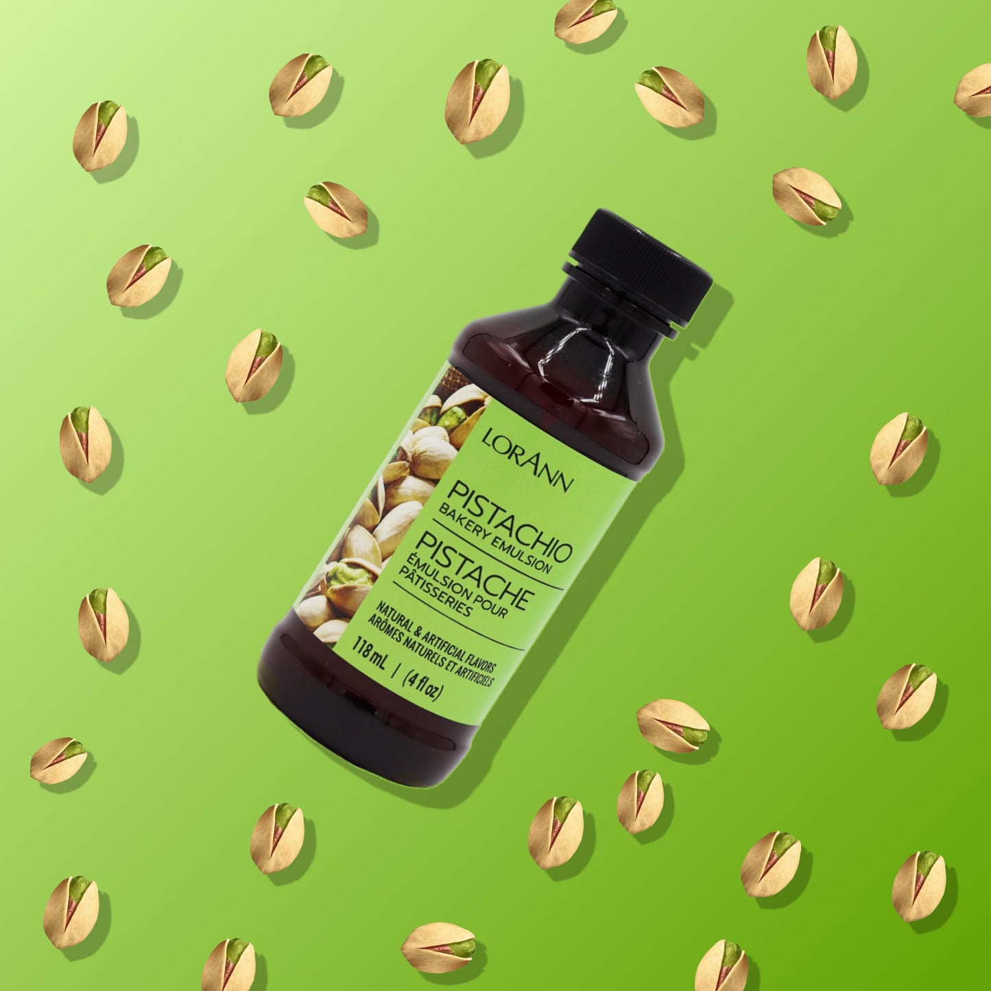 Lorann Oils Pistachio Bakery Emulsion: Genuine Pistachio Aroma, Perfect For Boosting Nutty Notes In Baked Goods, Gluten-Free, Ke