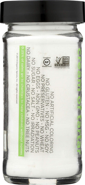 Spicely Cream Of Tartar 3 Oz Certified Gluten Free