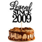 Rsstarxi Cake Topper, Glitter Happy 16th Birthday, Cheers to 16 Years, Black, Model XM310-2009