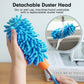 Microfiber Duster For Cleaning, Tukuos Hand Washable Dusters With 2Pcs Replaceable Microfiber Head, Extendable Pole, Detachable
