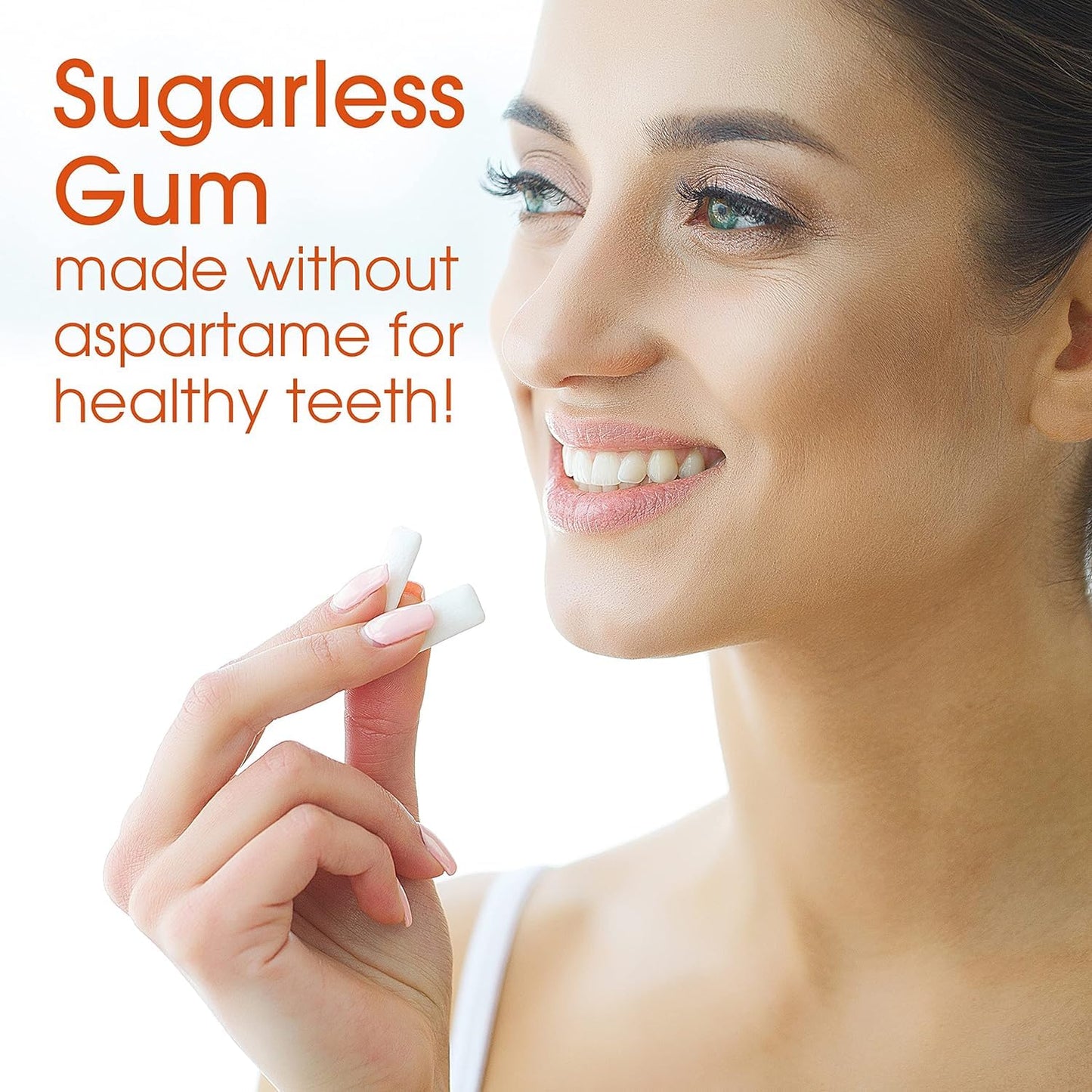 Evergreen Sweets Chewing Gum - Sugar-Free, Vegan - Tropical Fruit - 100 Pieces Jar