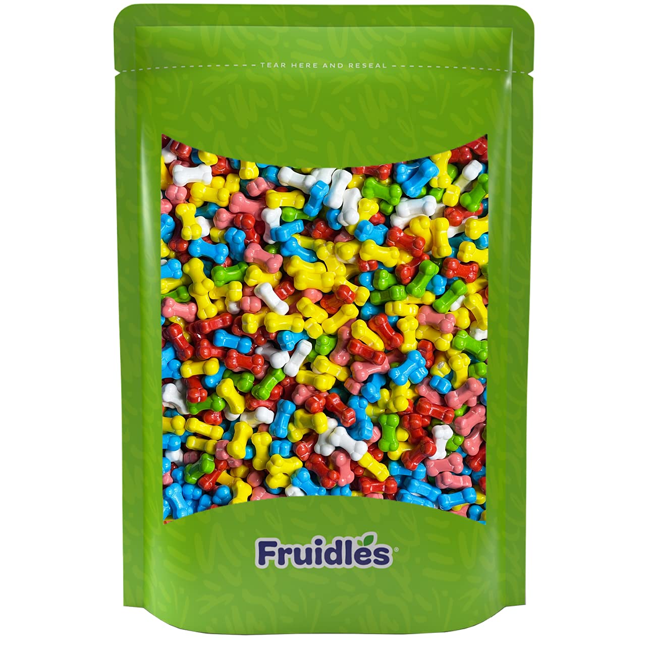 Halloween Mini Skulls & Bones Shaped Hard Candy Treats, Assorted Fruit Mix, Kosher Certified Parve, Family Size Party Bag (Half-
