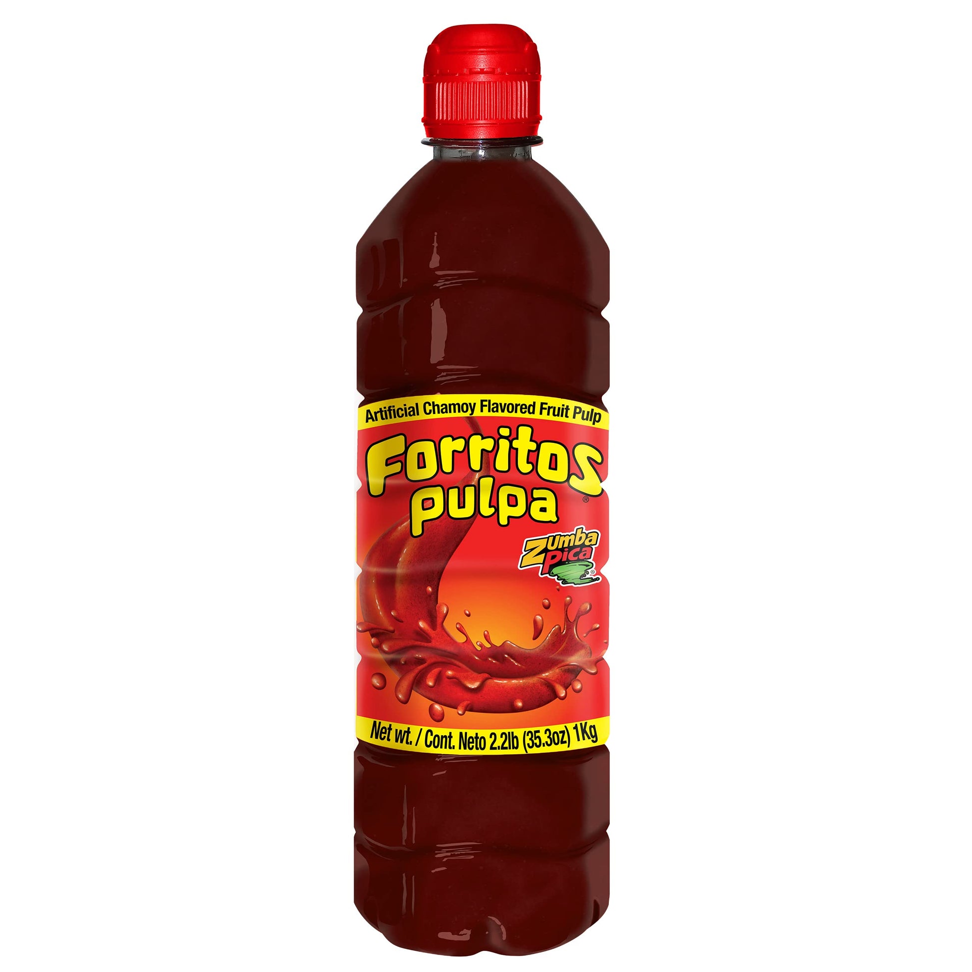 Zumba Pica Forritos Pulpa Chamoy Sauce 2.2lb (1kg) - Chamoy Candy - Chamoy Rim dip for Fruit - Chamoy Rim Paste - Chilito Chamoy