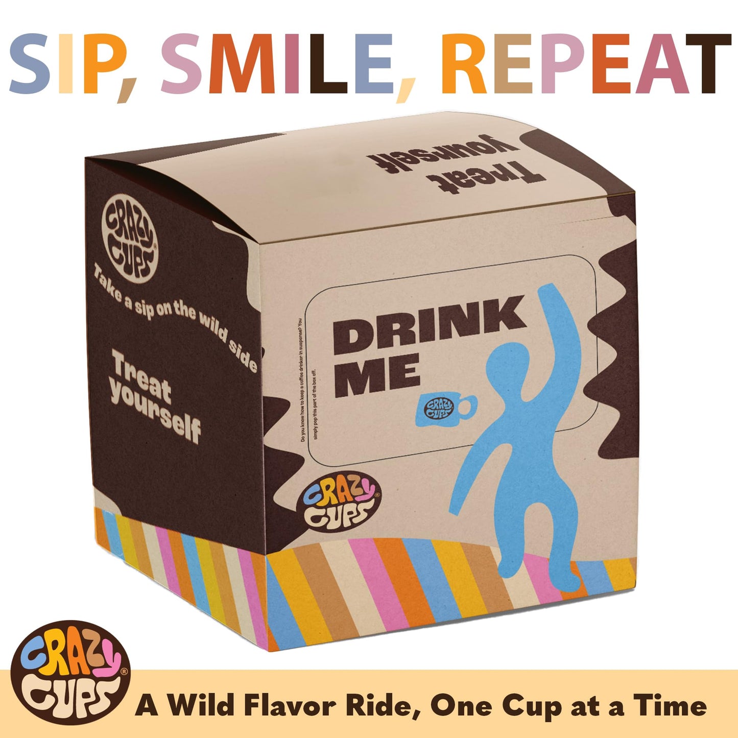 Crazy Cups Flavored Coffee In Single Serve Coffee Pods - Flavor Coffee Variety Pack For Keurig K Cups Machine From Crazy Cups, 3