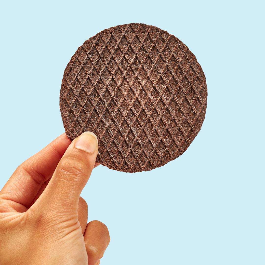 Rip Van Wafels Cookies & Cream Stroopwafels - Healthy Snacks - Non GMO Snack - Keto Friendly - Office Snacks - Low Sugar (3g) - Low Calorie Snack - 48 Count (Pack of 1)