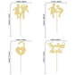 Gyufise 24 Pack Gold Glitter Divorce Cupcake Toppers Boy Bye Finally Done Cupcake Picks Decorations For Divorce Break Up Party Decoration Freedom Party Supplies