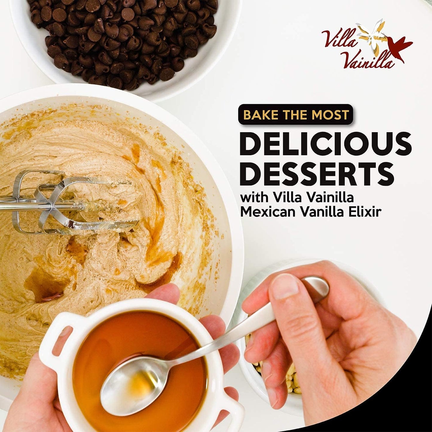 Villa Vainilla Pure Vanilla Concentrate- Premium, Real, Natural, Gourmet Flavor From Mexico (16.9 Fl Oz Vanilla Concentrate)