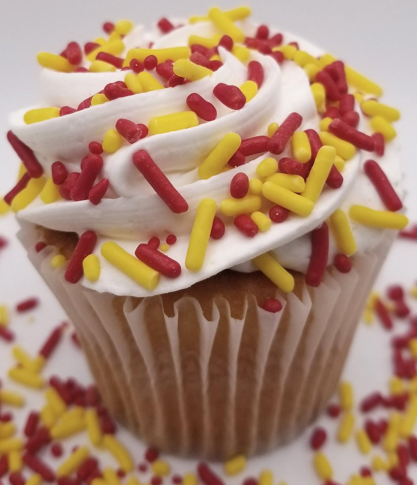 NCS Red and Yellow Edible Jimmies Sprinkles, 8 ounces