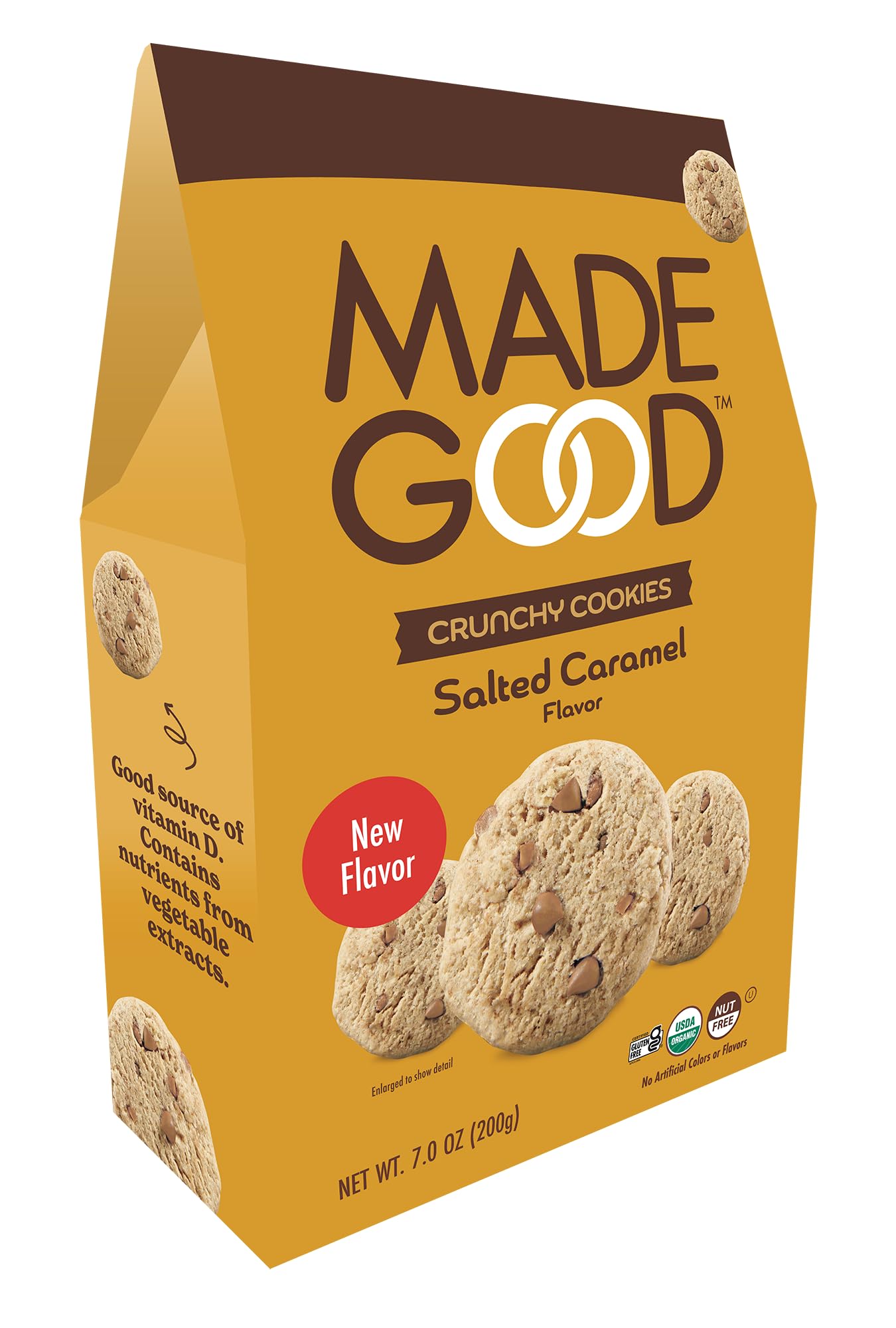 Madegood Organic Salted Caramel Crunchy Cookies, 7 Oz