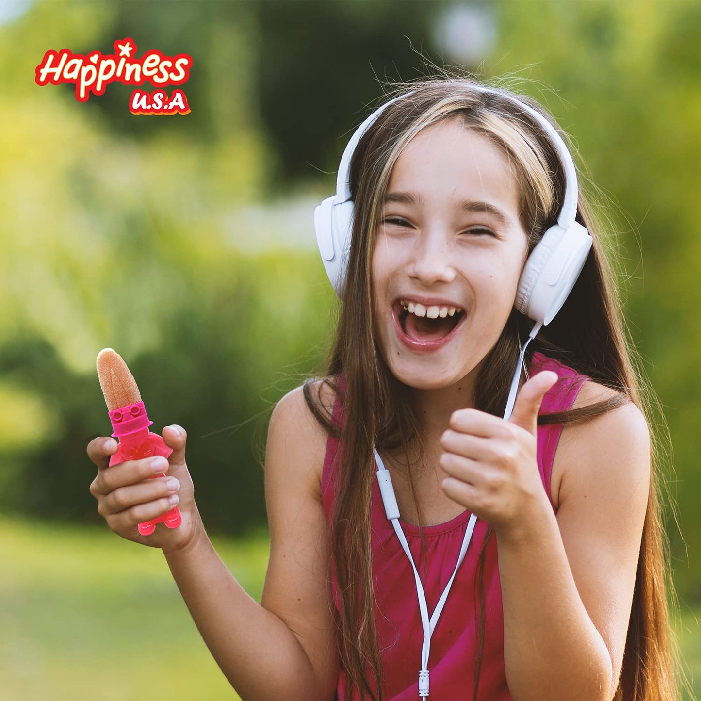 Happiness Usa 12 Pieces Mr. Squeezy Pop Squeeze N Lick Sour Candy & Lollipop - Strawberry, Apple, And Blue Raspberry Flavors - K