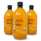 Andrea Milano Organic Apple Cider Vinegar, Raw, Unfiltered, Non-GMO, Vegan, 16.9 Fl Oz (Pack of 3)