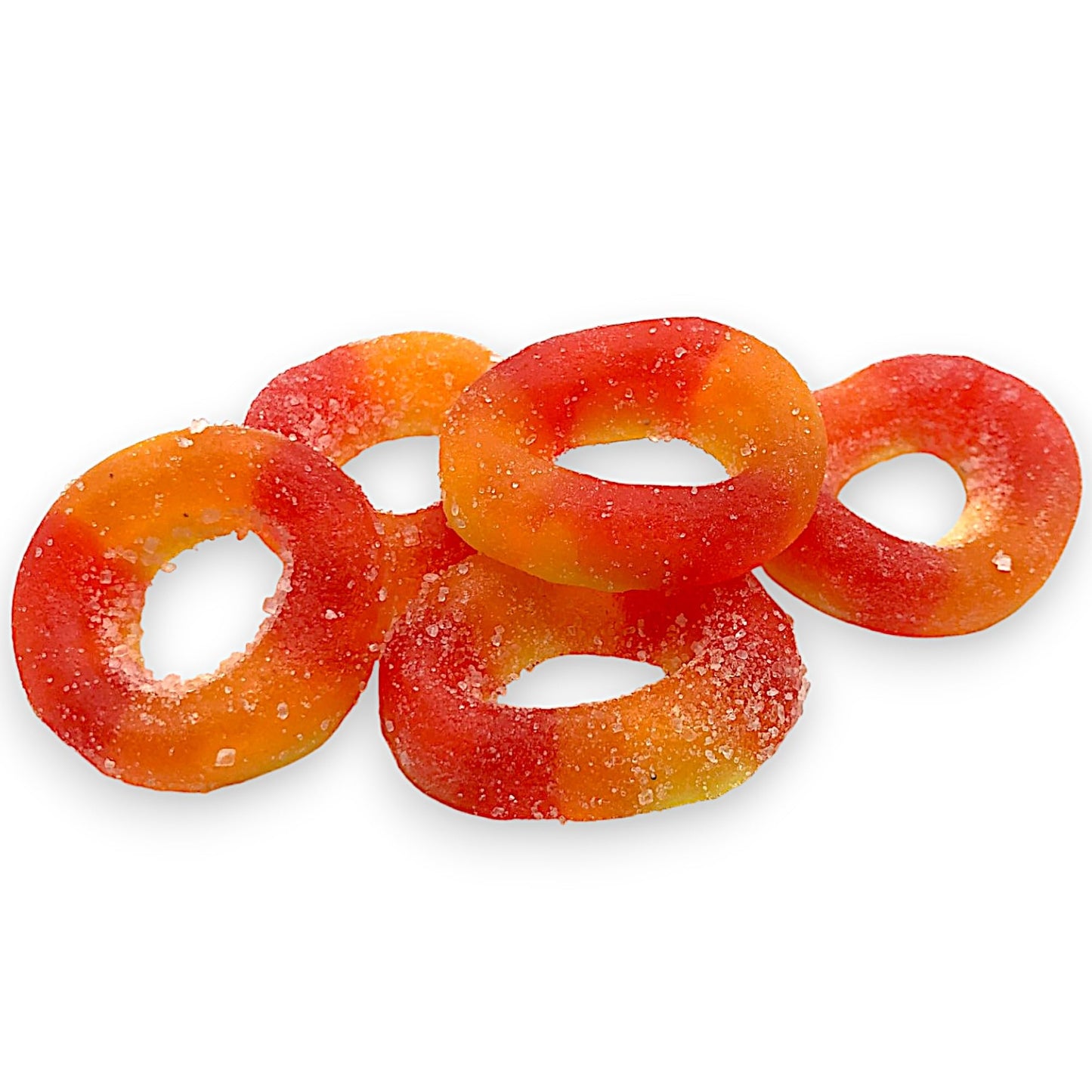 Premium Peach Rings -1.5 Lbs Delicious Peach Flavor Soft Sweet Gummy Rings In Resealable Bag, Perfect For Snacks, Parties And Gi
