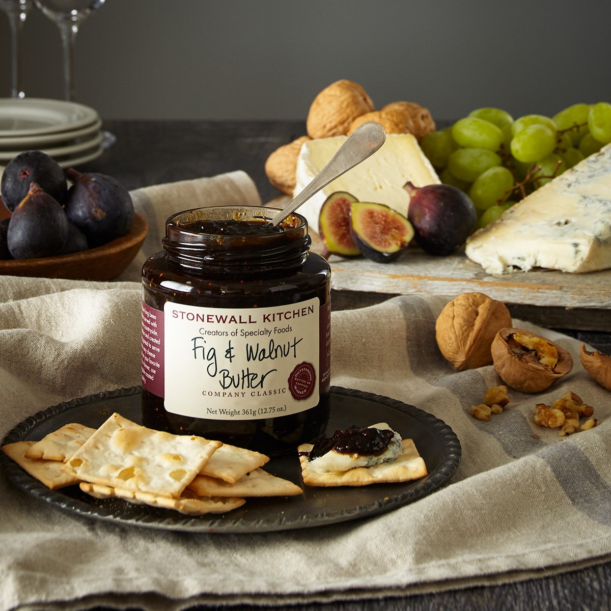 Stonewall Kitchen Fig And Walnut Butter, 12.75 Ounces