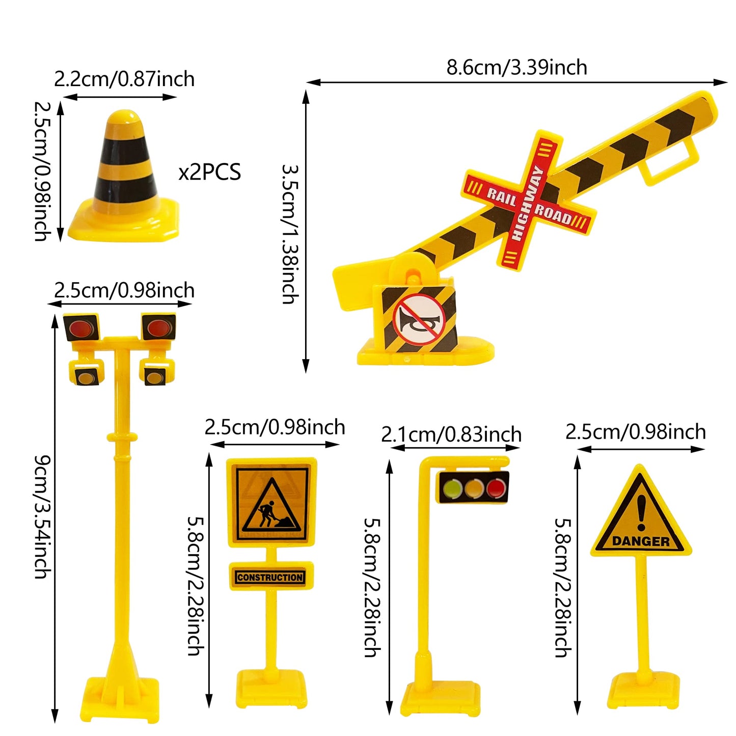 18Pcs Train Cake Decorations Train Cake Toppers Train Birthday Party Supplies Train Track Traffic For Birthday Railway Steam Tra