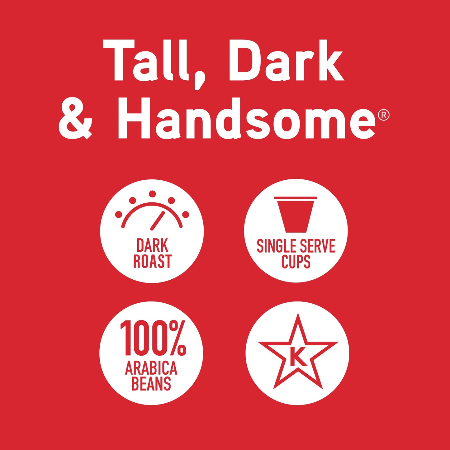 Joe Knows Coffee Single Serve Pods, Tall Dark and Handsome, 48 Count