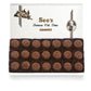 Sees Candies Milk Bordeaux 1 lb White Wrap Chocolates