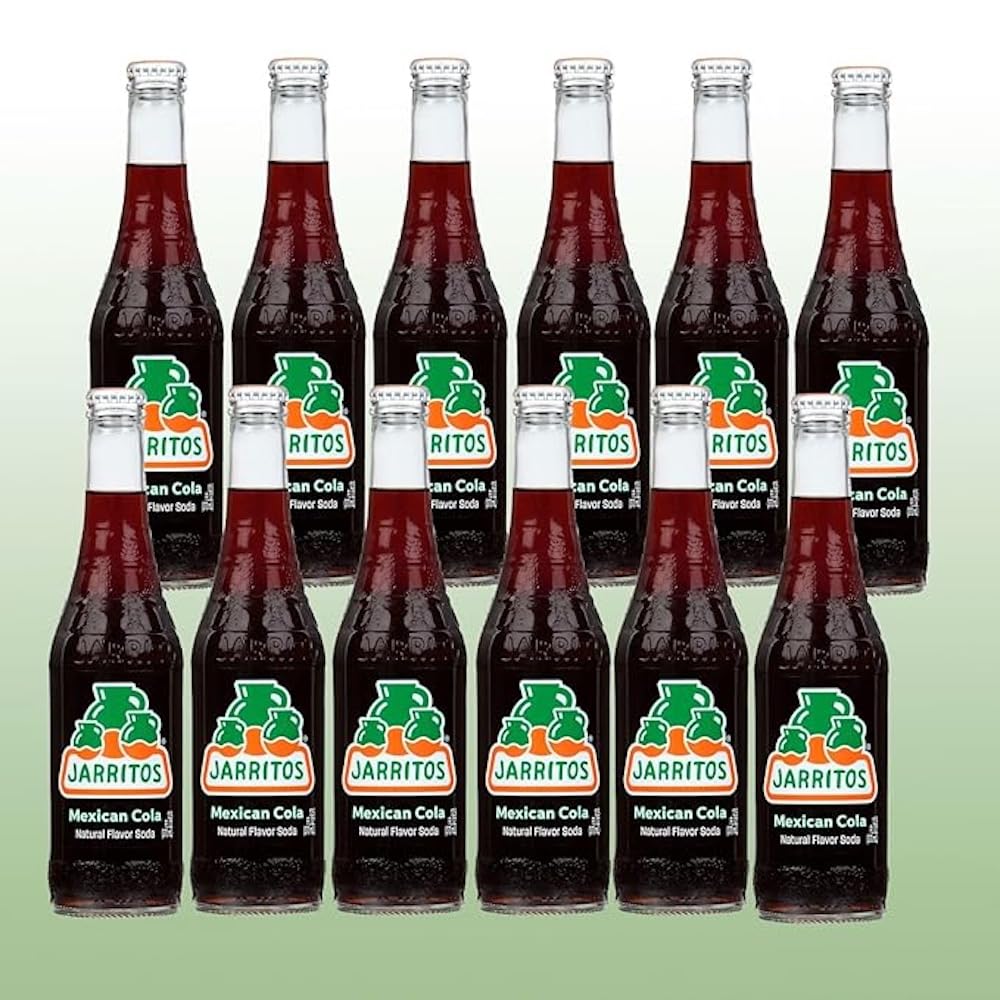 Jarritos Mexican Cola Soft Soda Drink, 12 Fl Oz Glass Bottles, 12 Pack