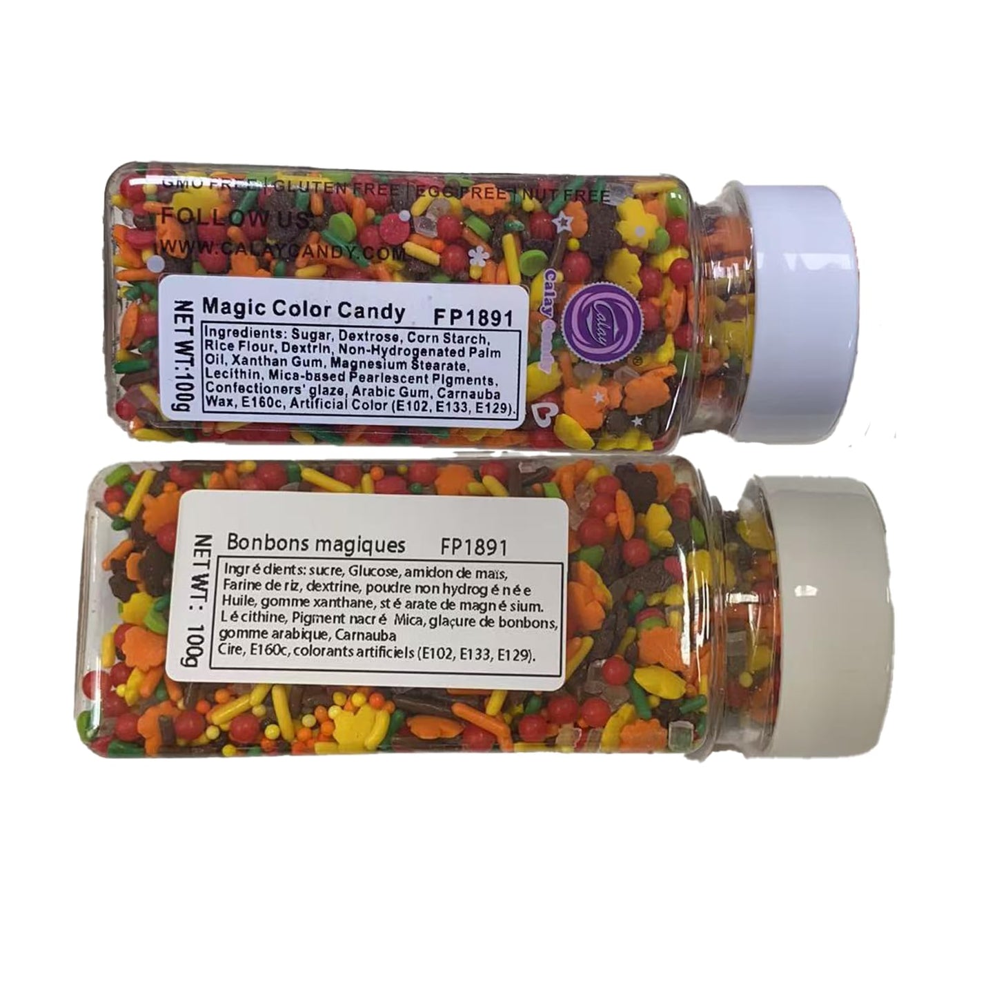 Sentovac Thanksgiving Autumn Sprinkles Edible Maple Leaves Fall Confetti Sprinkles for Cake Decorating Cookie Cupcake Topper Bak