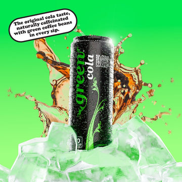 Green Cola Carbonated Soft Drinks Variety Pack - No Added Sugar, Naturally Sweetened with Stevia - Pack of 6 Cans, 12 Fl Oz