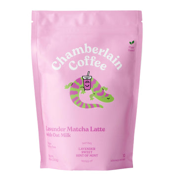 Chamberlain Coffee Lavender Matcha Latte Mix - Matcha Latte With Oat Milk - Sweet Lavender + Fresh Mint - Vegan Matcha Latte Pow