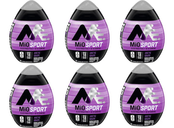 Mio Sport Liquid Water Enhancer, Arctic Grape, 1.62 Oz, 6-Pack