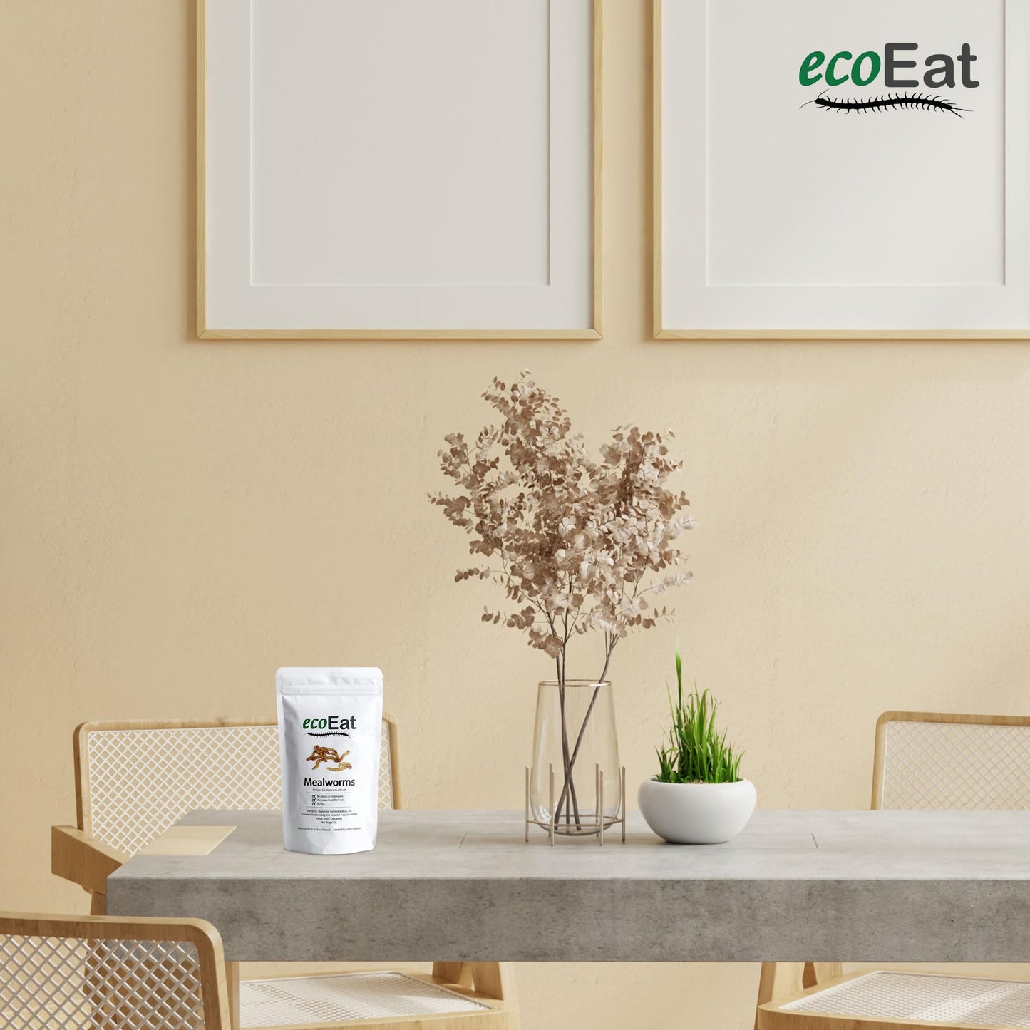 Ecoeat Edible Insects Edible Mealworms (Tenebrio Molitor) - 15G Bag - Edible Snack Gift