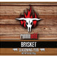 Runnin Wild Gourmet Brisket Seasoning Rub - No MSG, 6.4 oz, Ideal for Smoker or Grill