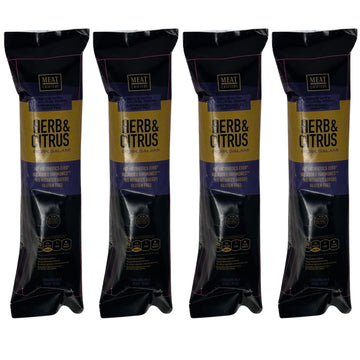 MeatCrafters Herb & Citrus, Dry Cured, No Added Nitrites or Nitrates, Antibiotic Free, All Natural Meat, 5oz (4-Pack)