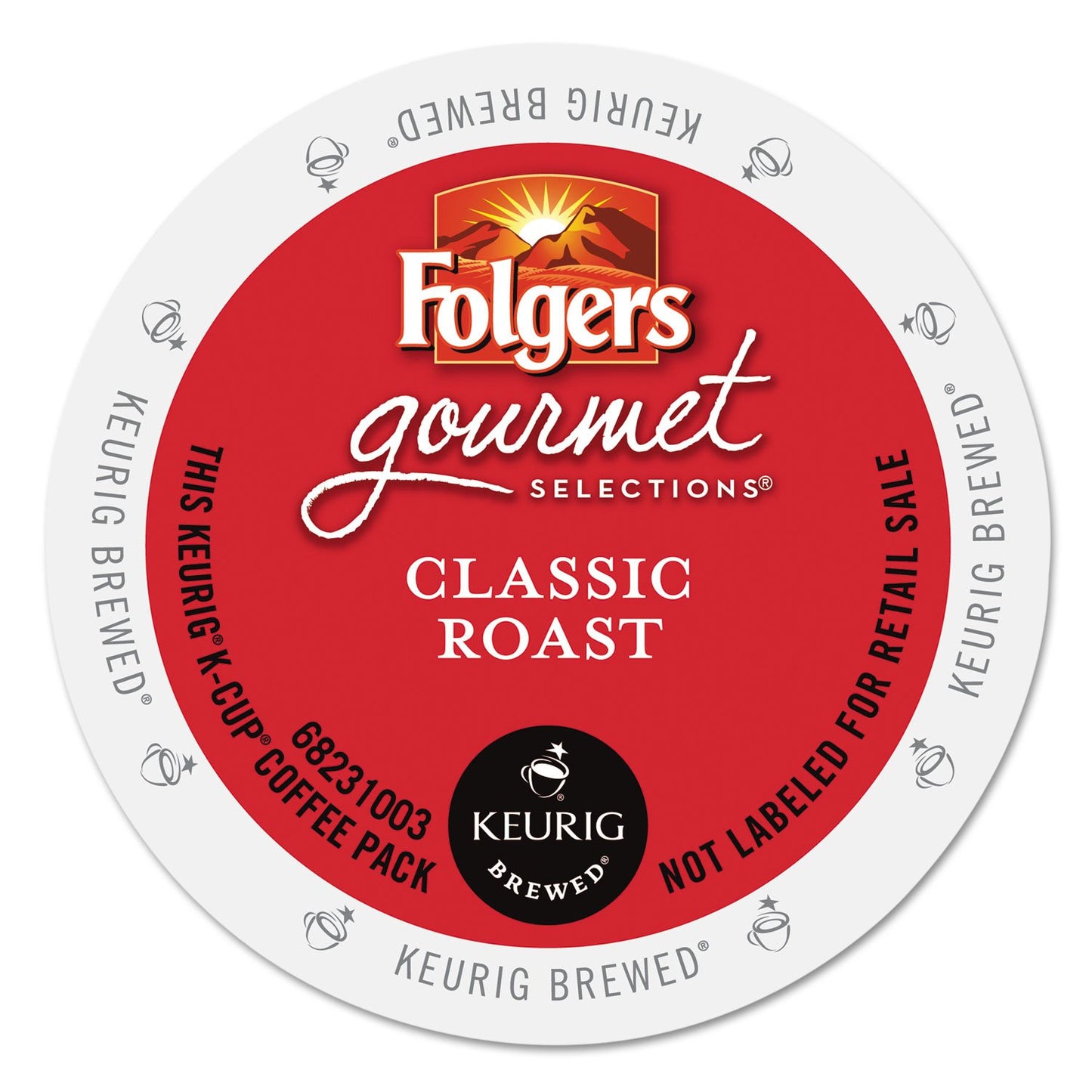 Folgers Gourmet Selections Classic Roast Coffee(Meduim Roast) Keurig K-Cups, 24 Count (Pack Of 4)