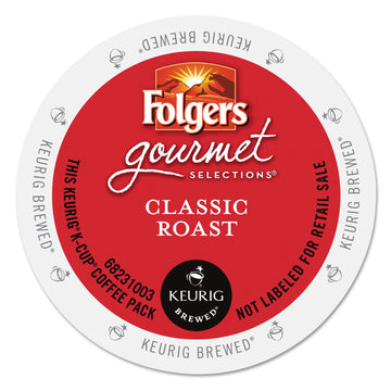 Folgers Gourmet Selections Classic Roast Coffee(Meduim Roast) Keurig K-Cups, 24 Count (Pack Of 4)