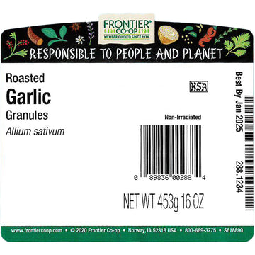 Frontier Co-Op Roasted Garlic Granules 1Lb