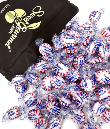 Sweetgourmet Sugar-Free Peppermint Starlights | Naturally Flavored | 2 Pounds