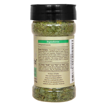 Shudh India Dried Fenugreek Leaves (Kasoori Methi) Ground Spice ~ All Natural | Salt-Free | Vegan | No Colors | Gluten Friendly
