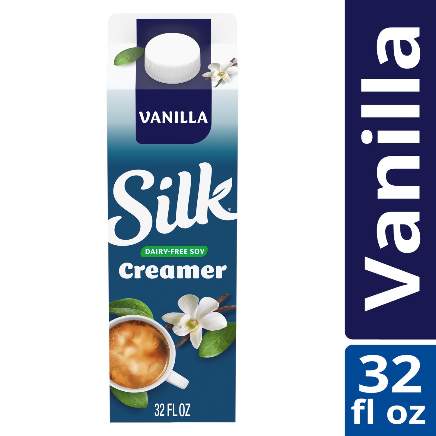 Silk Soy Creamer, Vanilla, Smooth, Lusciously Creamy Dairy Free And Gluten Free Creamer From The No. 1 Brand Of Plant Based Crea