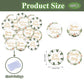 Fyeoxle 48 Pack Edible Baby Shower Cupcake Toppers Wafer Paper Jungle Leaves Oh Baby Wecome Baby Cupcake Picks Greenery Frames B