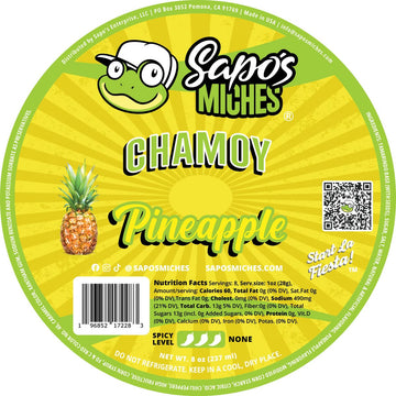 Sapo'S Miches Chamoy Rim Rimming Paste Sauce Candy Dip For Drinks, Micheladas, Fruit, 8 Oz (Pineapple)