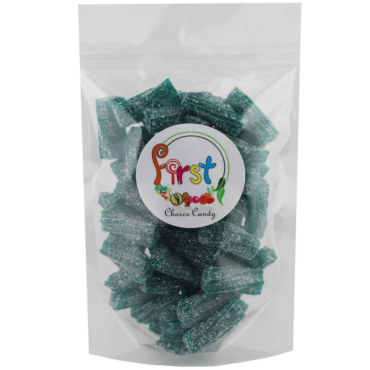 Firstchoicecandy Sour Licorice Twist Bites, Twisteroos Pectin Filled Sour Bites (4.4 Pound, Blue-Raspberry)