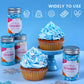 Blue Sprinkles For Cake Decorating, Edible Winter Sprinkles Set For Cupcake Toppers, White Snowflake Sprinkles, Blue Sugar Sandi