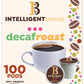 Intelligent Blends Dark Roast Decaf Coffee Pods, 100Ct. Solar Energy Produced Recyclable Single Serve Swiss Water Processed Deca