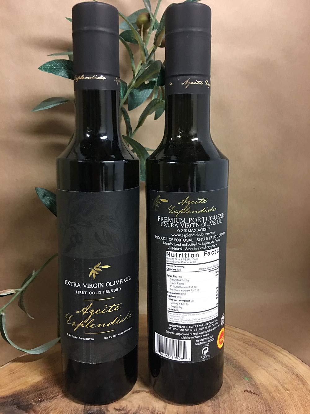 Azeite Esplendido 100% Portuguese Extra Virgin Olive Oil, Award Winning, Single Origin, Single Estate in Portugal (16.9oz.)