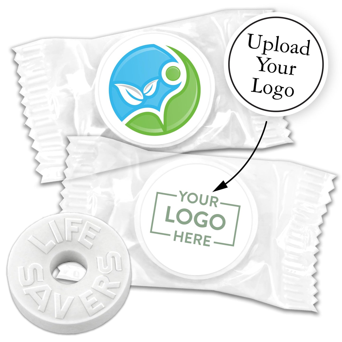 Promotional Life Savers Mints, Custom Life Savers Mints - 100 Quantity - Fully Assembled Promotional Product/Bulk With Your Logo