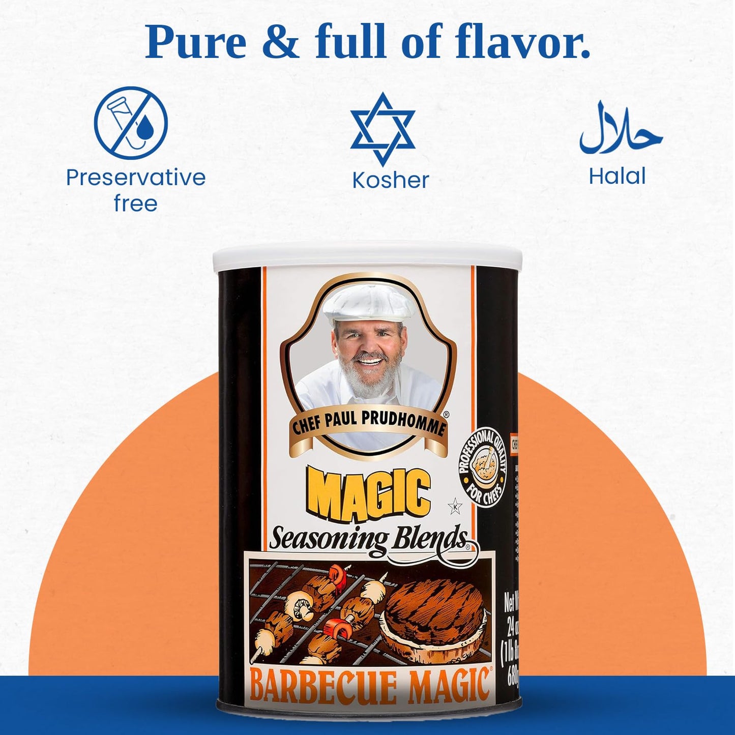 Magic Seasoning Blends BBQ Rub, All-Purpose Seasoning for Grilling & smoky aroma, 24 oz