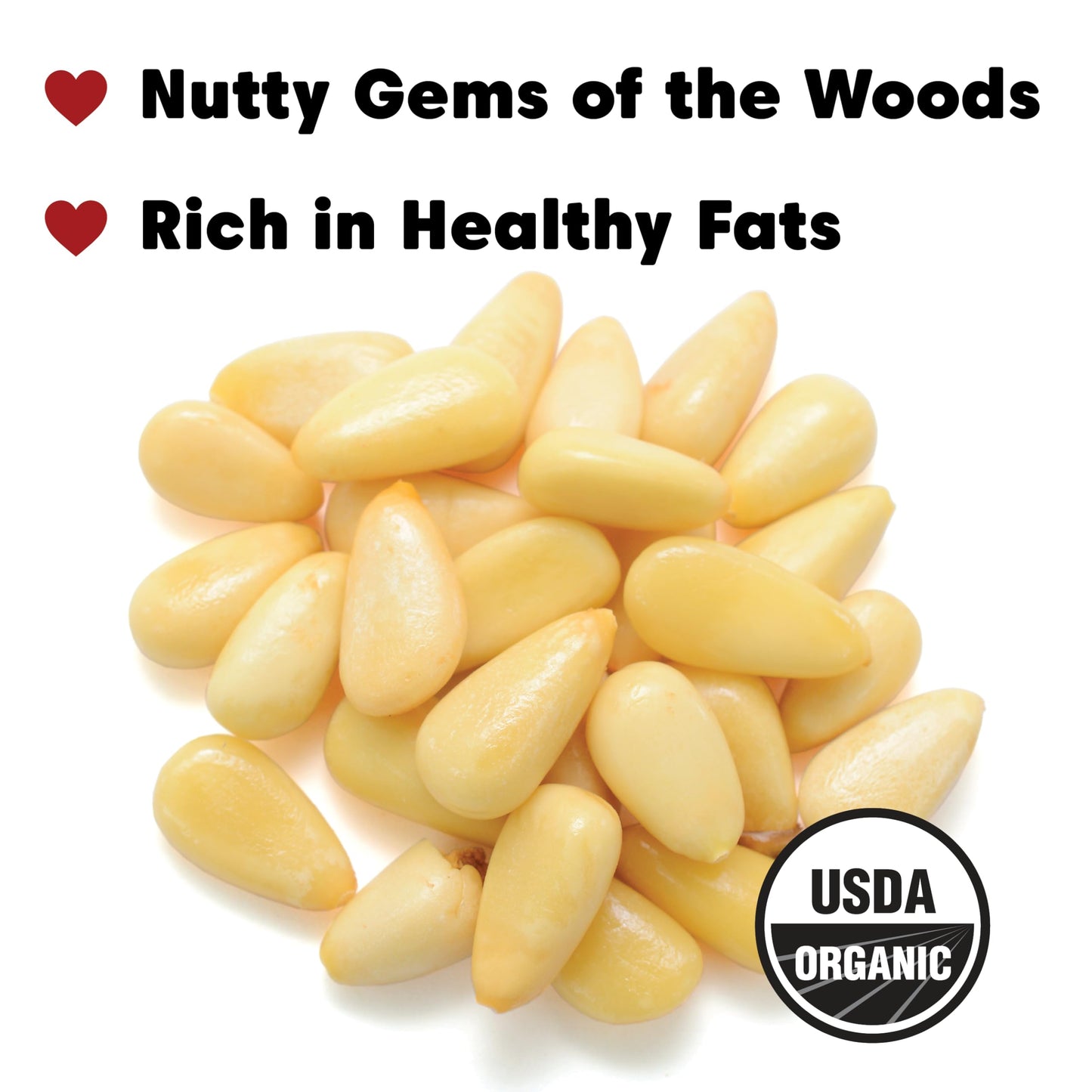 Wilderness Poets, Pine Nut Butter - Organic, Raw, 100% Pine Nuts (8 Ounce) - No Salt, No Sugar, Creamy & Buttery - Glass Jar
